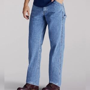 Lee dungarees carpenter jean 32 x 30 light wash denim see photos